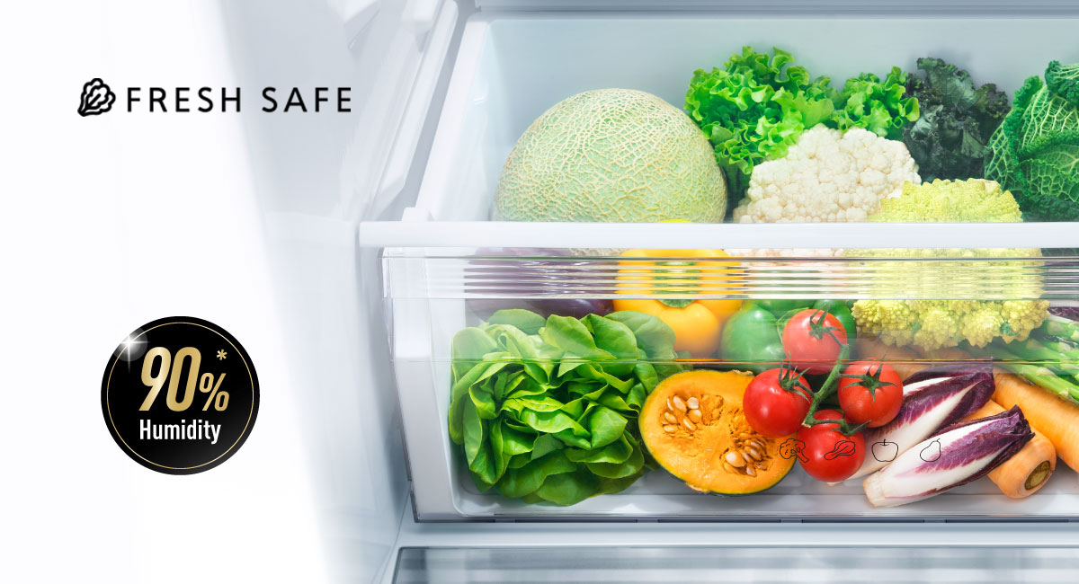 Moisture-retainingFresh Safe Vegetable Case