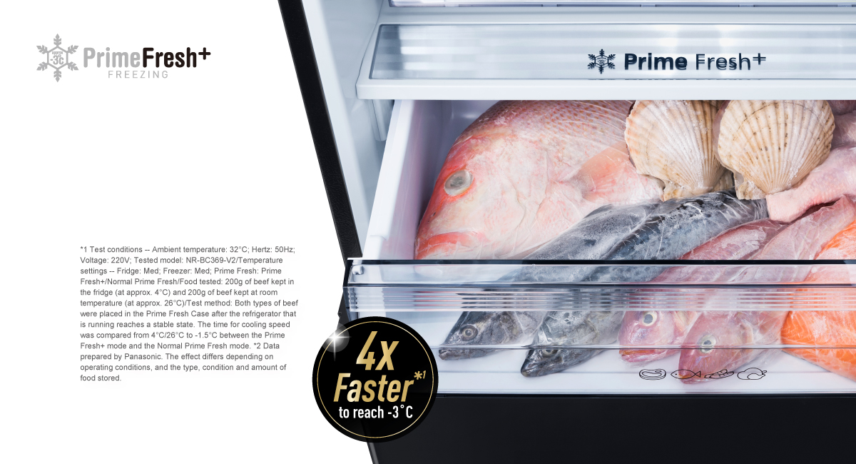 Faster Soft FreezingKeeps Food Fresh