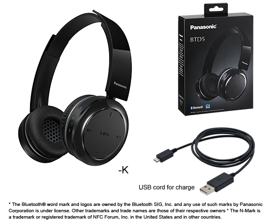 Digital Wireless Stereo Headphones RP-BTD5E