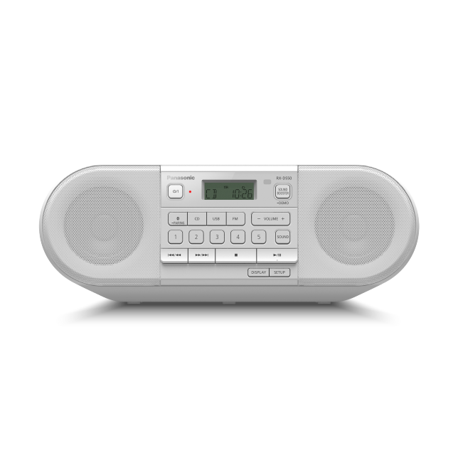 Photo of RX-D550 Powerful Portable FM Radio & CD Player with Bluetooth® : White