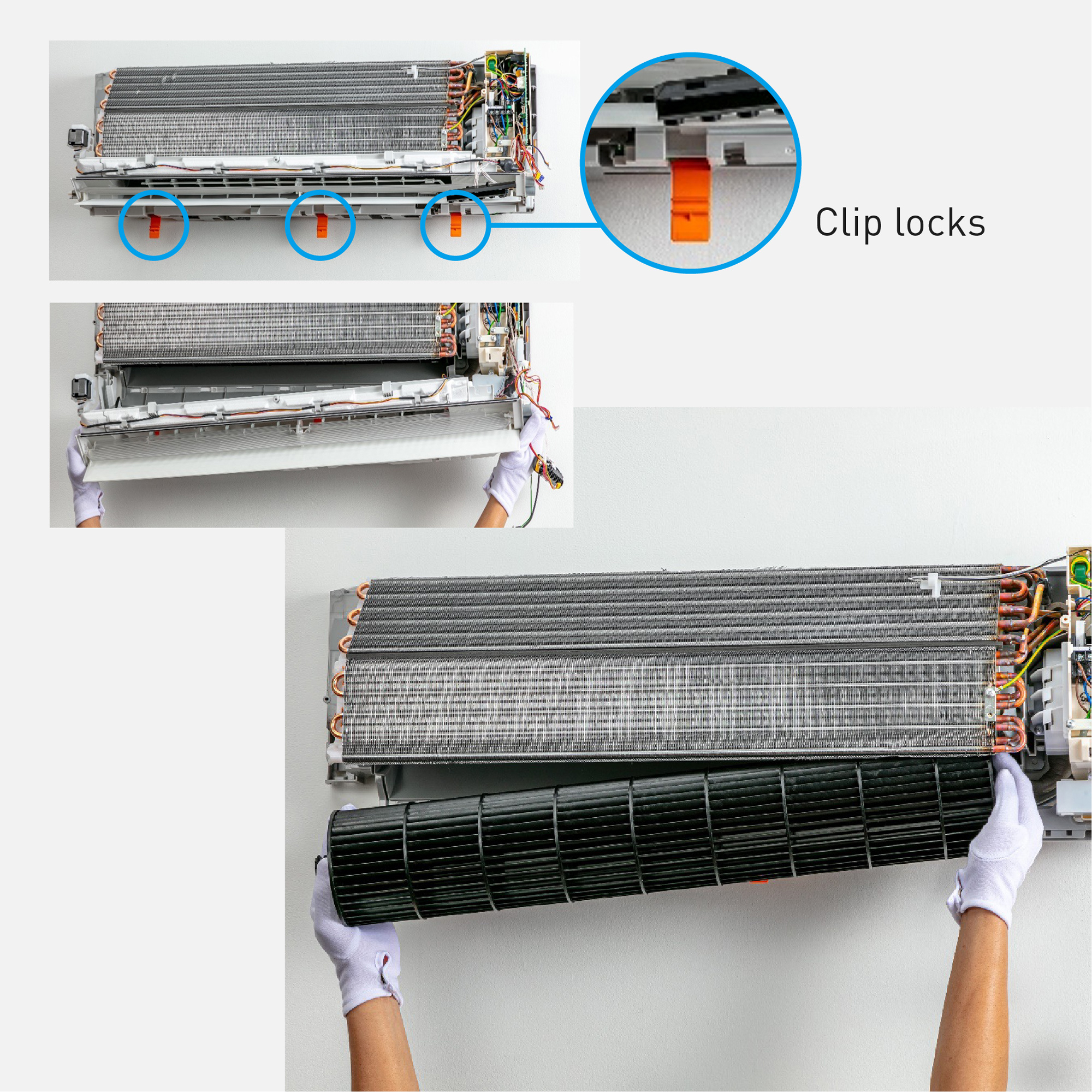 Easily Removable Cross Flow Fan