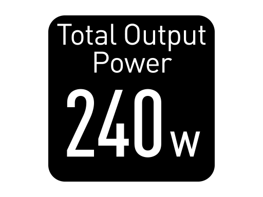 Total Output Power 240W