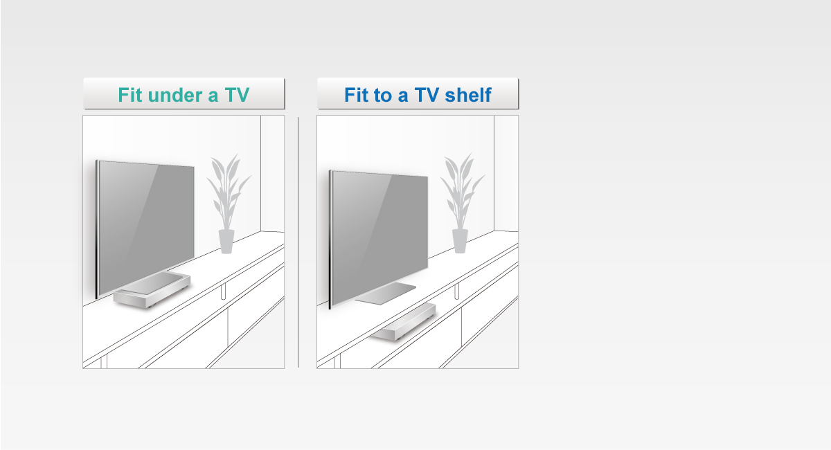 Flat & Compact Design