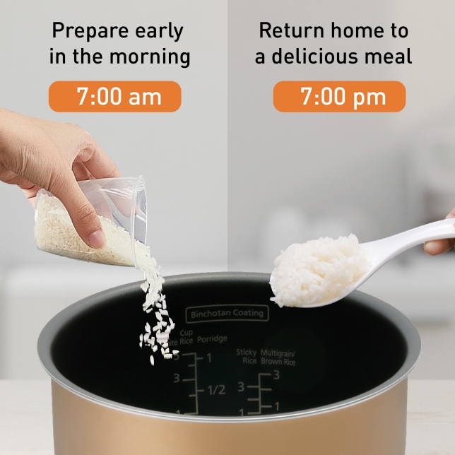 Preset Cooking Time According to Preferences