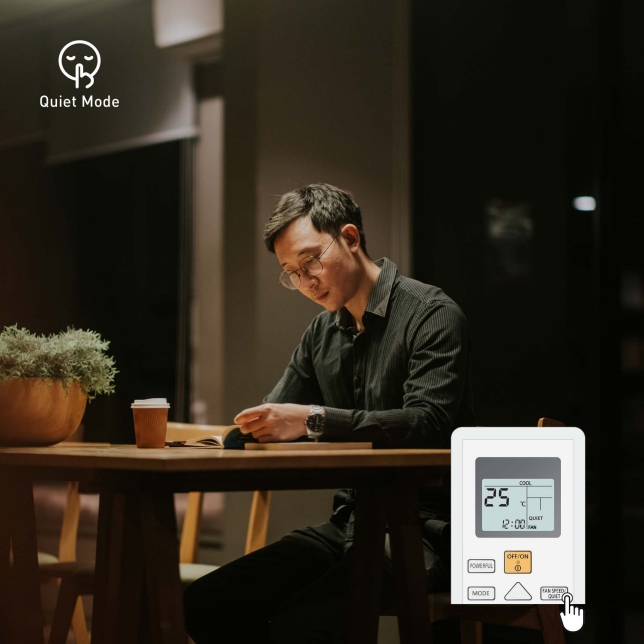 Calm and Peaceful Environment with Quiet Mode