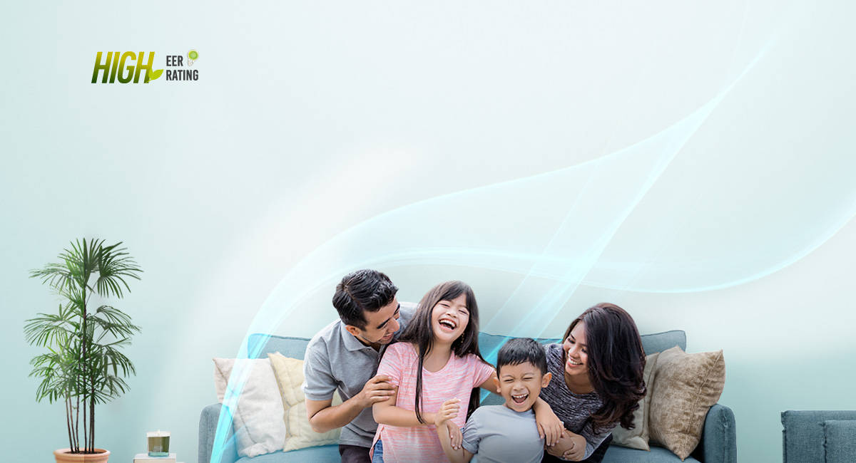 Superb cooling performance with low power input results in a high energy efficiency ratio rating.