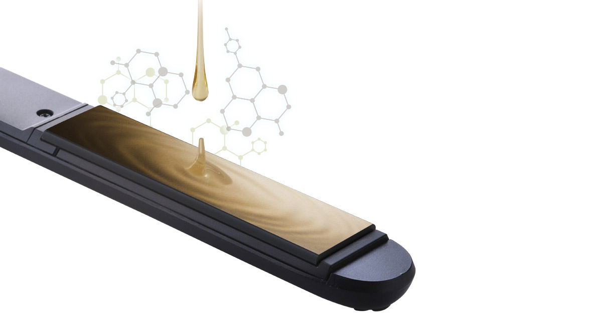 Smooth sliding plate with keratin & botanical oil infusion