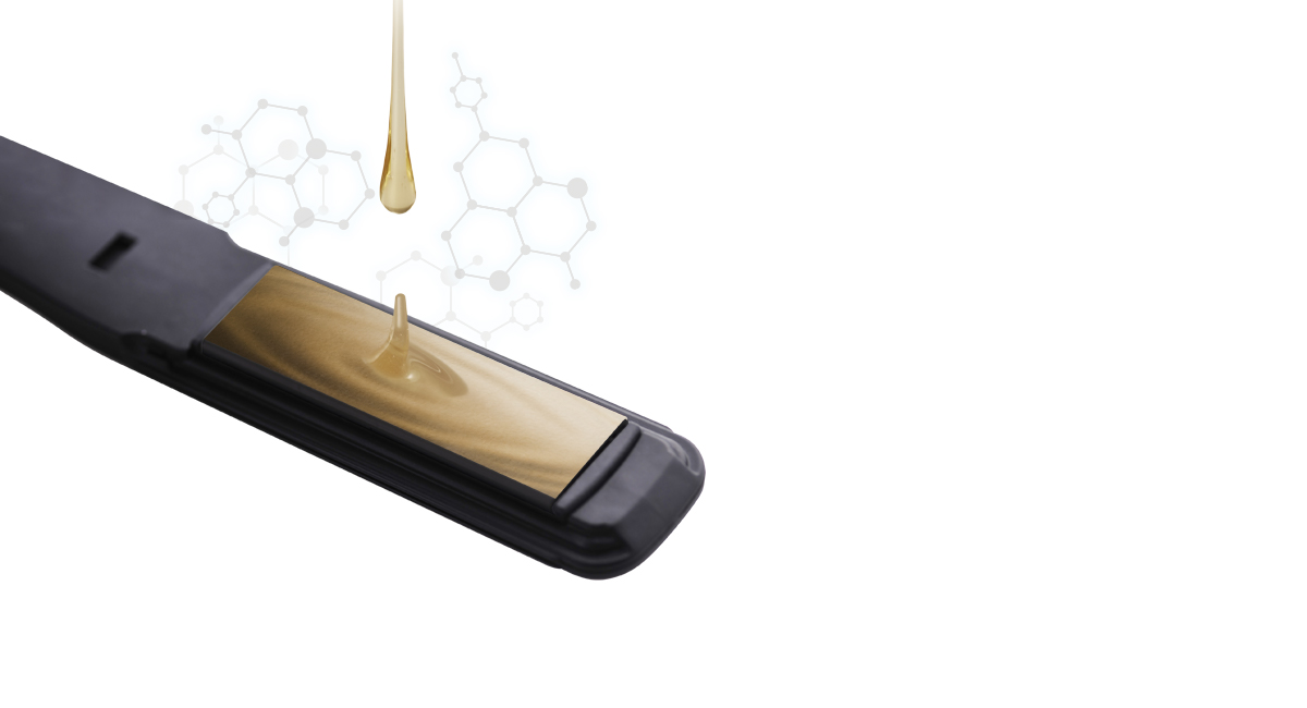 Smooth sliding plate with keratin & botanical oil infusion