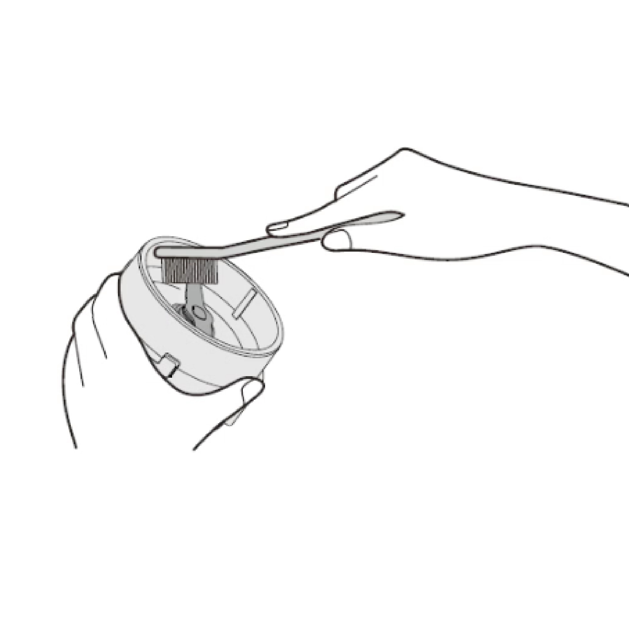 How do I clean the dry mill for continuous use?