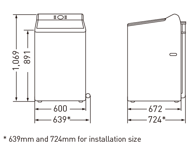 INSTALLATION SPACING