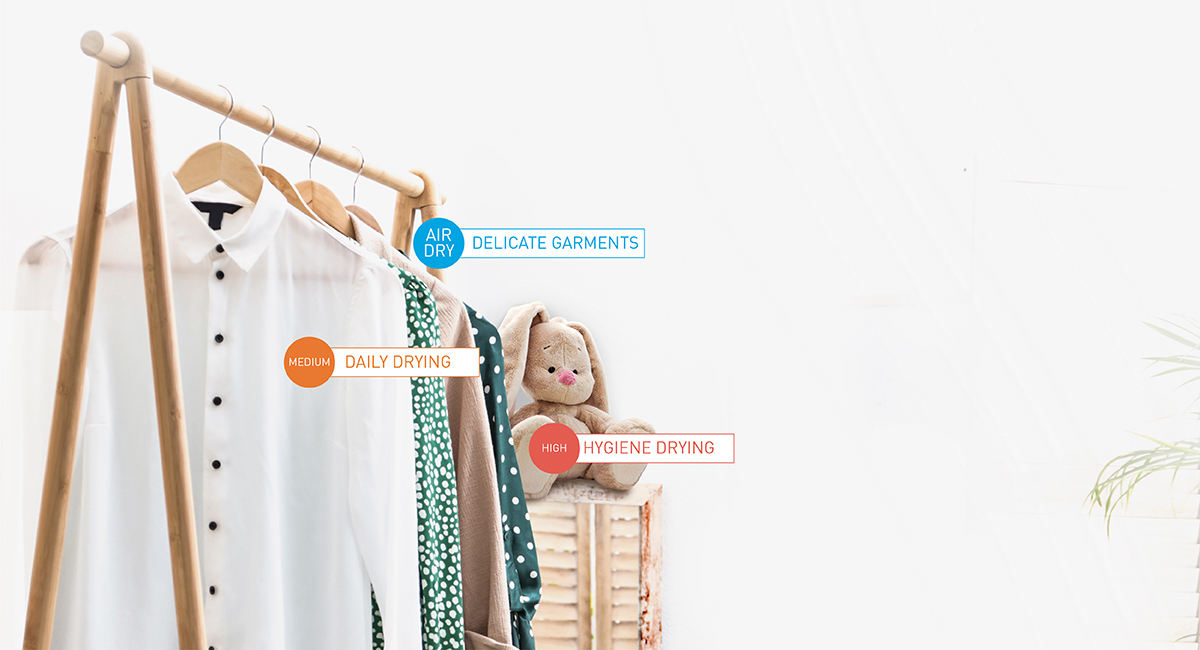 Versatile Drying Better Fabric Care