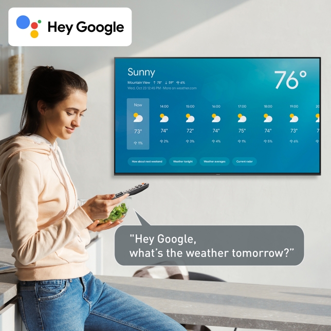 Do more on your TV with your voice.