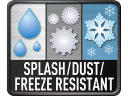 Splash, Dust and Freeze-resistant