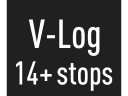 Функция записи V-Log с динамическим дипазоном 14+ стопов