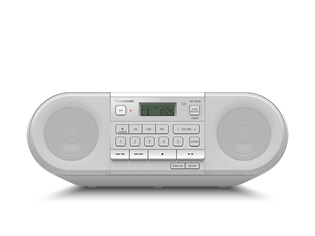 Фотография RX-D550, Мощное портативное FM-радио и CD-плеер с Bluetooth®