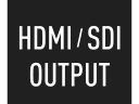 HDMI-utgång och SDI-utgång