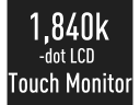 Touch-LCD med 1 840 000 punkter