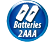 2 AAA-batterier