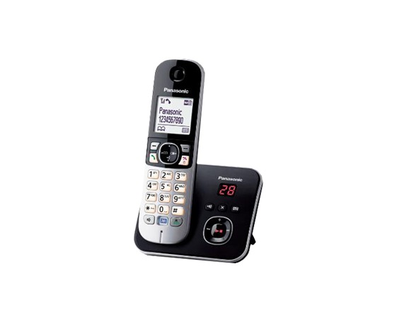 KX-TG6821NEB Trådlös digital DECT-telefon med telefonsvarare