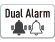 Dubbel alarm-timer