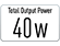 40W total uteffekt