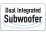 Dubbla integrerade subwoofers