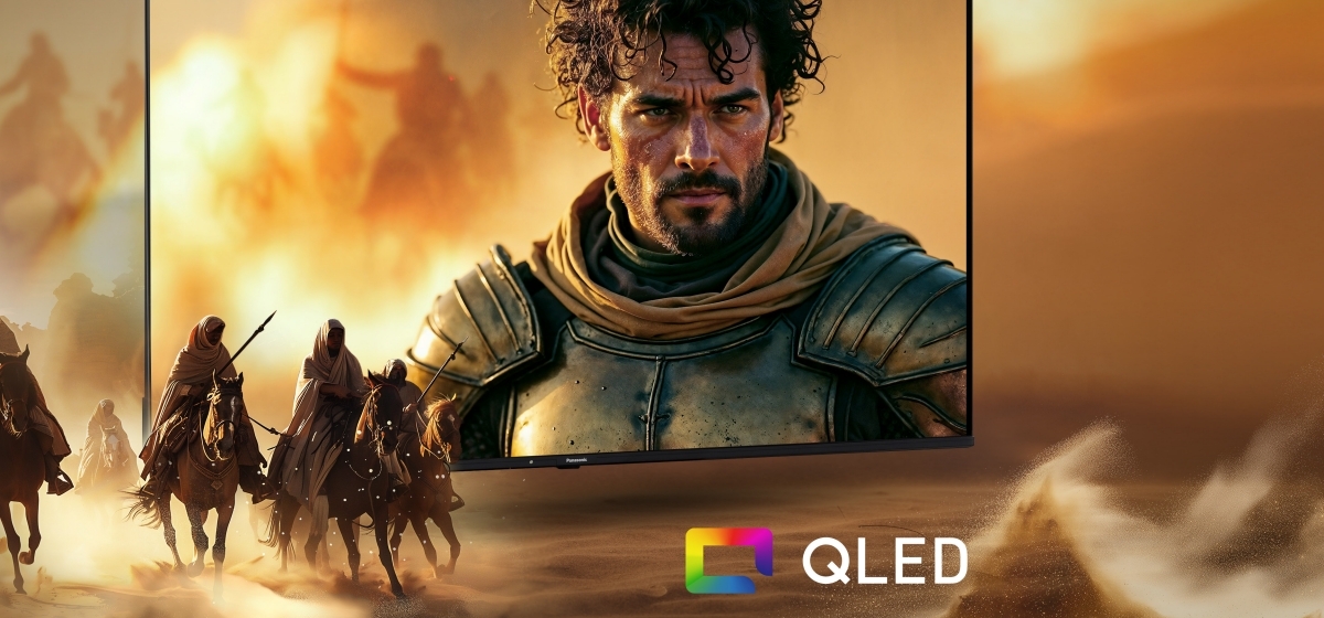 Oöverträffat verklighetstrogen bild med QLED-teknik och HCX-processor
