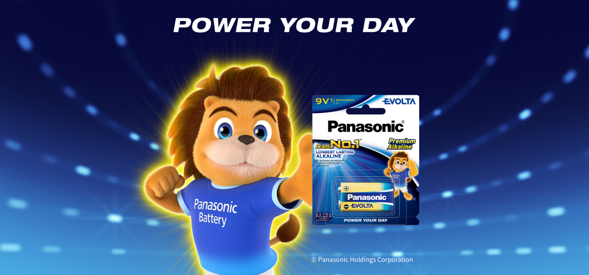 Key visual for Panasonic 6LR61EG-1B 9V EVOLTA battery