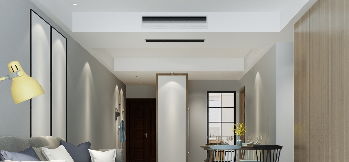 Lifestyle product shot of the Panasonic CS-MU12YD3Z multi-split aircon in a home