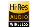 Hi-res audio wireless certification feature logo for the Panasonic EAH-AZ80 True Wireless Noise Cancelling Earphones with Multipoint Bluetooth®