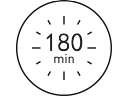 180 minutes cordless usage