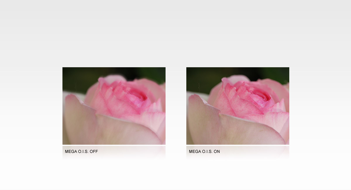 MEGA O.I.S. (Optical Image Stabilizer)