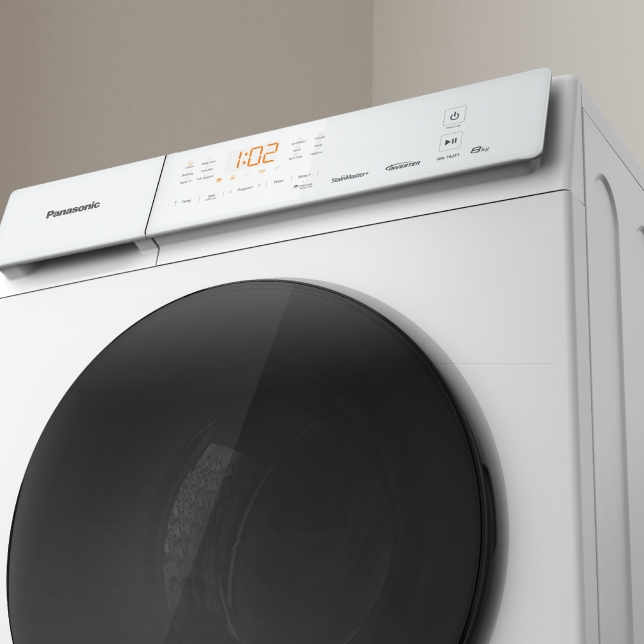 Tilted Floating Control Panel for Ease of Use