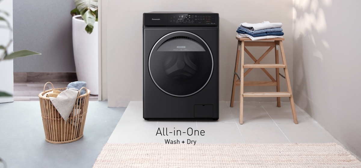 Saves Space with All-in-one Washer Dryer