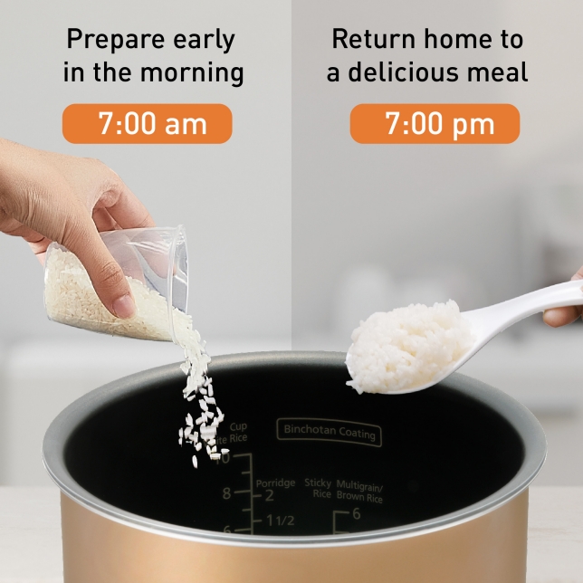 Preset Cooking Time According to Preferences