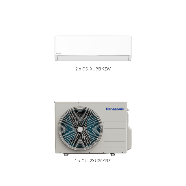 Photo of ZZP-SG0102A Panasonic XU Series Multi Split System-2 (BKZW) 9K + 9K BTU