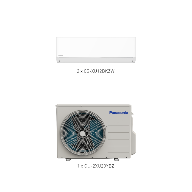 Photo of ZZP-SG0102D Panasonic XU Series Multi Split System-2 (BKZW) 12K + 12K BTU