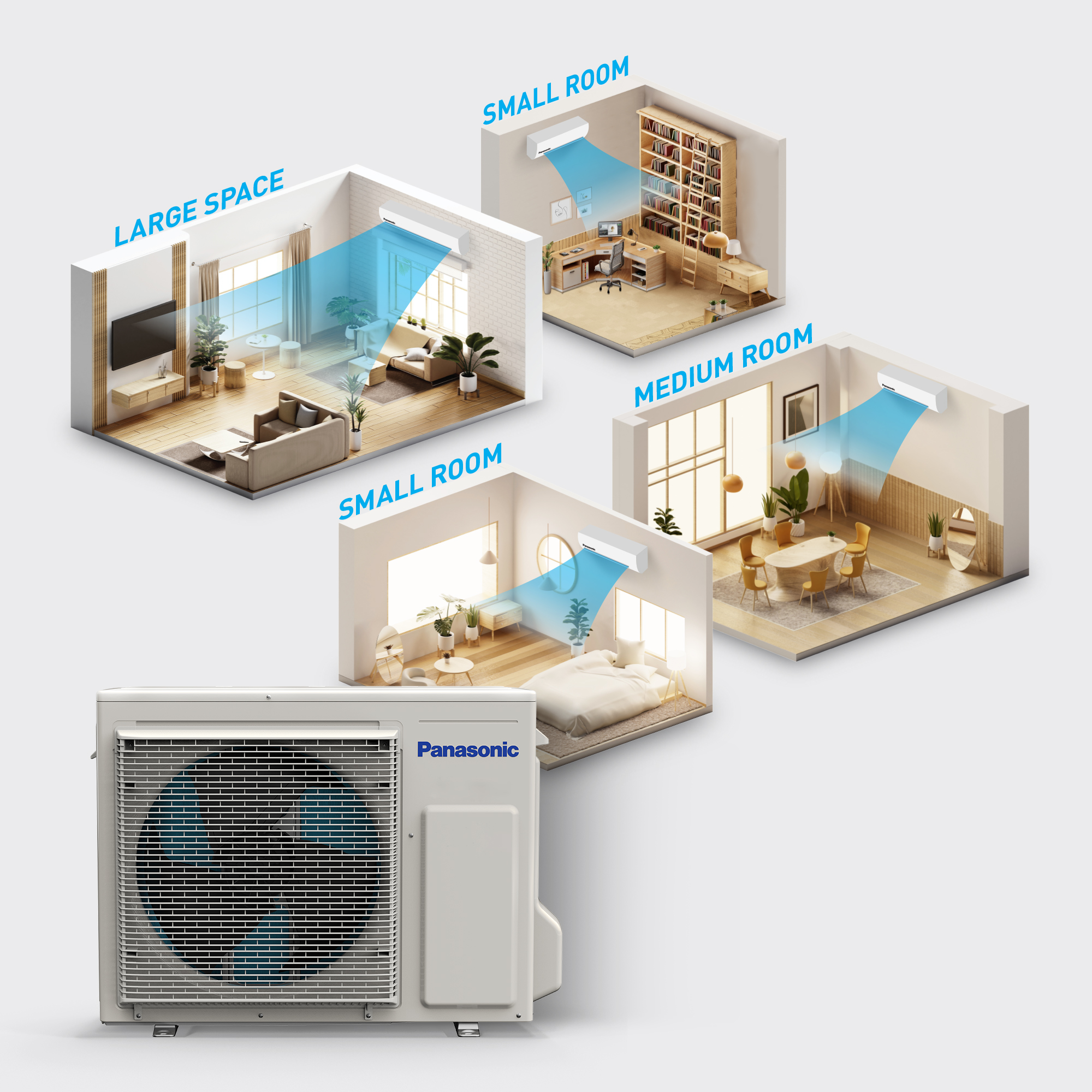 Wide Cooling Capacity Range, Greater Flexibility