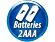 2 batérie typu AAA