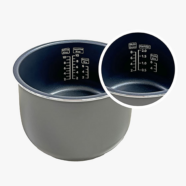 เส้นแนะนำระดับน้ำการหุงข้าว 6 ชนิด