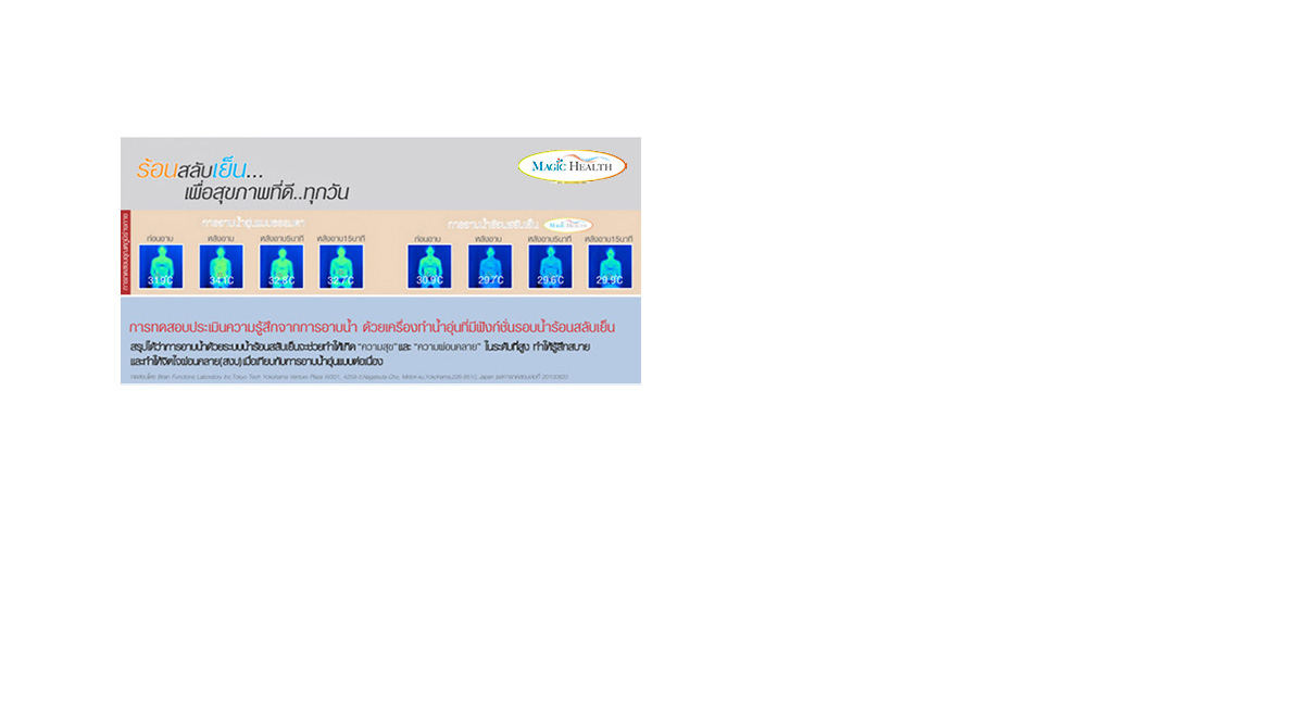 E-Cycle ระบบการอาบน้ำร้อนสลับเย็นช่วยผ่อนคลาย