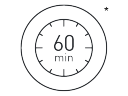 ใช้งานได้นานสูงสุด 60* นาที