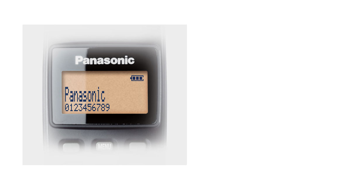 จอ LCD แบบ Backlit สีน้ำตาลเหลือง 1.3 นิ้วที่ตัวหูโทรศัพท์