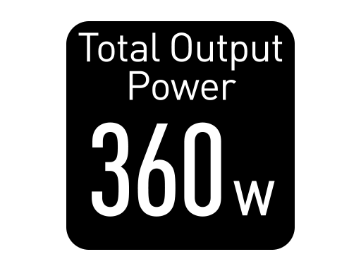 Total Output Power 360W