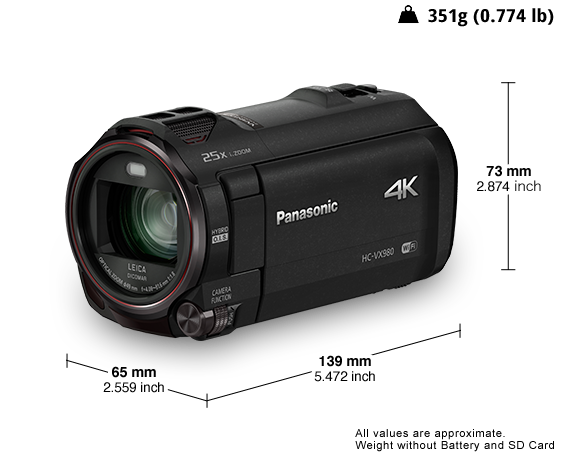 4K Ultra HD Video Kamera HC-VX980EG-K
