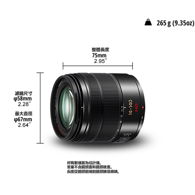 LUMIX G 鏡頭 H-FS14140商品圖