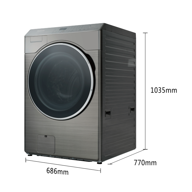 智能聯網系列 溫水滾筒洗衣機<br />NA-V190RDH商品圖 : 炫亮銀