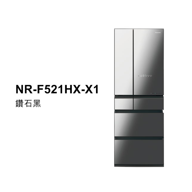 日系上質系列 無邊框鏡面/玻璃6門電冰箱<br />NR-F521HX商品圖