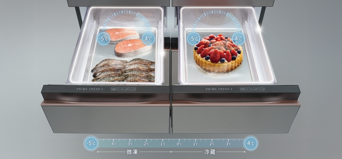 全新PRIME變溫科技 -5°C～4°C雙庫獨立控溫