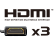 3 個HDMI 端子